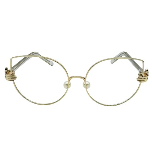 7021 | Clear Lens Cateye Sunglasses - Picture 1 of 5